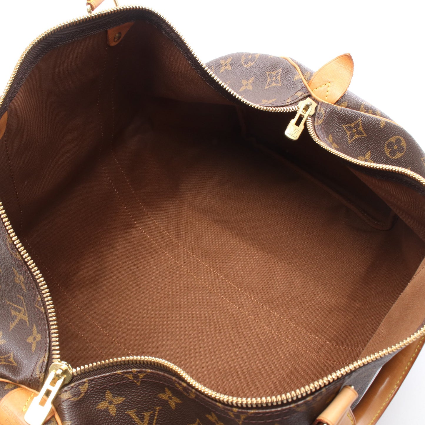 キーポル50 モノグラム ボストンバッグ PVC レザー ブラウン ルイヴィトン バッグ LOUIS VUITTON