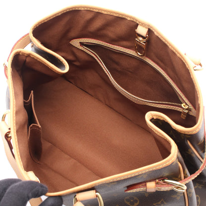 バティニョール オリゾンタル モノグラム ショルダーバッグ PVC レザー ブラウン ルイヴィトン バッグ LOUIS VUITTON