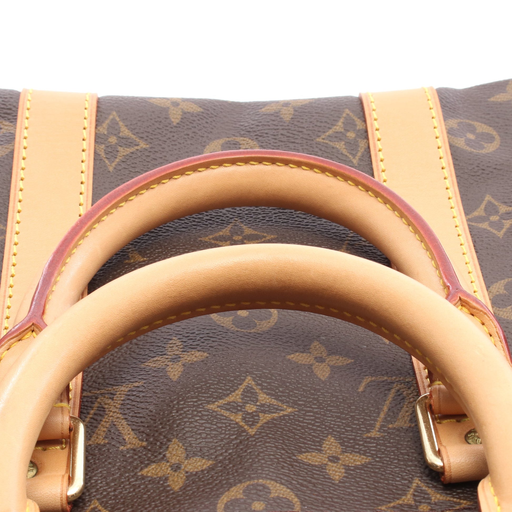 キーポル45 モノグラム ボストンバッグ PVC レザー ブラウン ルイヴィトン バッグ LOUIS VUITTON