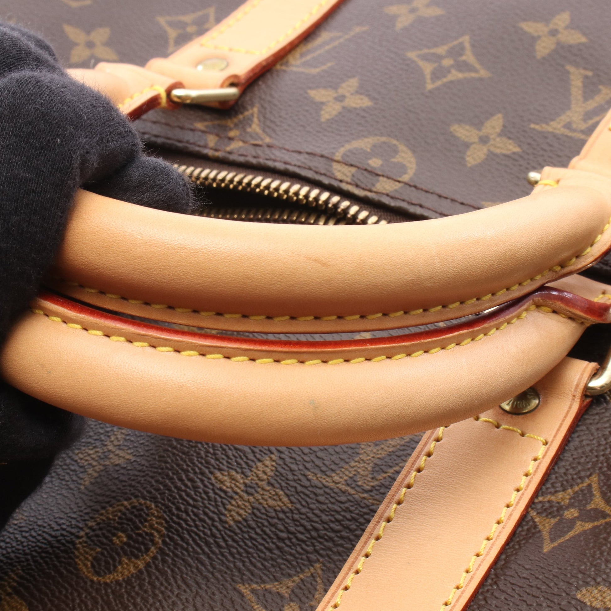 キーポル45 モノグラム ボストンバッグ PVC レザー ブラウン ルイヴィトン バッグ LOUIS VUITTON