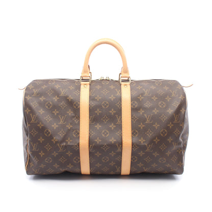 キーポル45 モノグラム ボストンバッグ PVC レザー ブラウン ルイヴィトン バッグ LOUIS VUITTON
