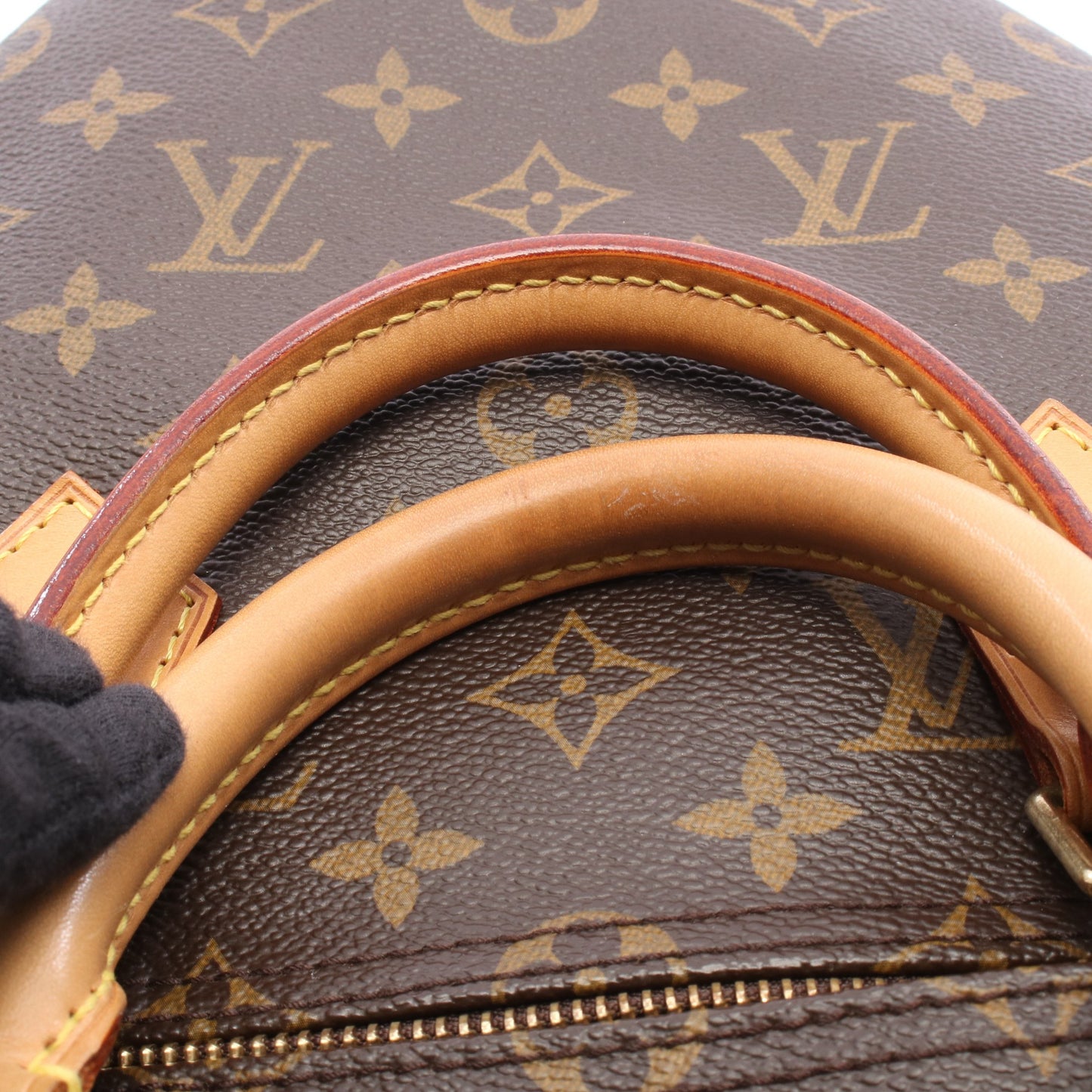 スピーディ35 モノグラム ハンドバッグ PVC レザー ブラウン ルイヴィトン バッグ LOUIS VUITTON