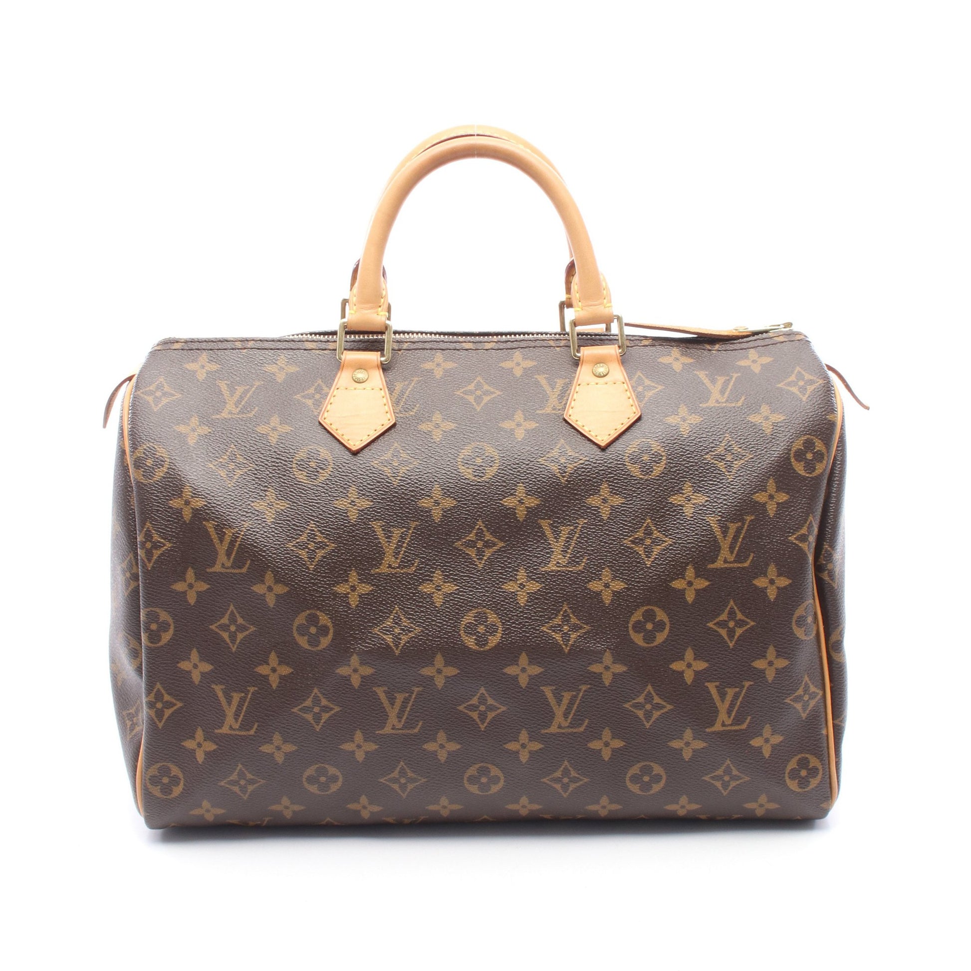 スピーディ35 モノグラム ハンドバッグ PVC レザー ブラウン ルイヴィトン バッグ LOUIS VUITTON