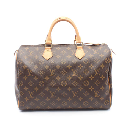 スピーディ35 モノグラム ハンドバッグ PVC レザー ブラウン ルイヴィトン バッグ LOUIS VUITTON