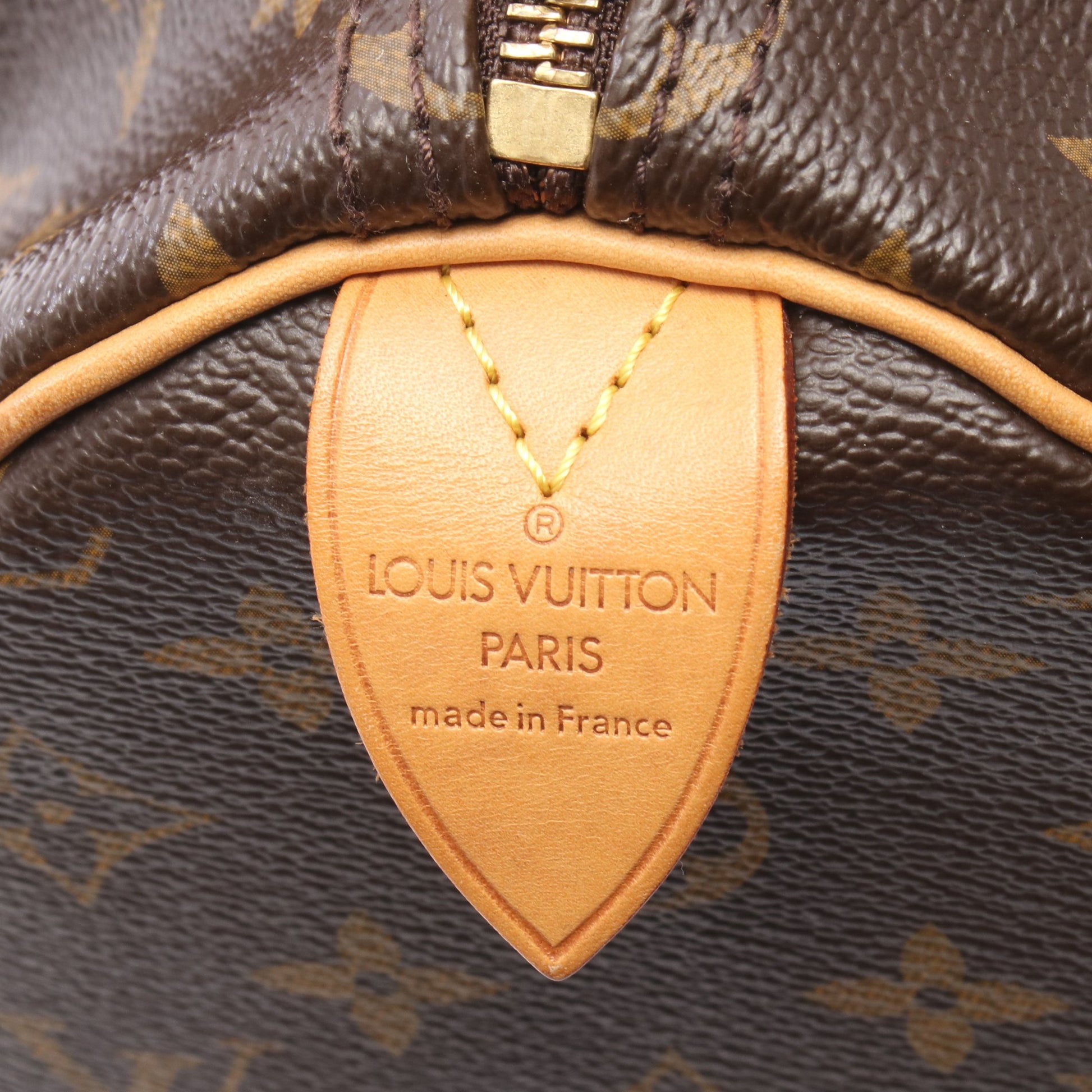 スピーディ35 モノグラム ハンドバッグ PVC レザー ブラウン ルイヴィトン バッグ LOUIS VUITTON