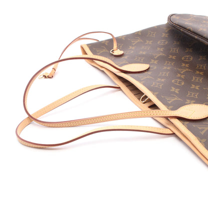 ネヴァーフルMM モノグラム ショルダーバッグ トートバッグ PVC レザー ブラウン ルイヴィトン バッグ LOUIS VUITTON