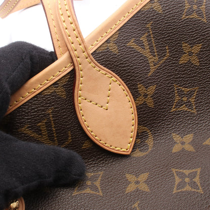ネヴァーフルMM モノグラム ショルダーバッグ トートバッグ PVC レザー ブラウン ルイヴィトン バッグ LOUIS VUITTON