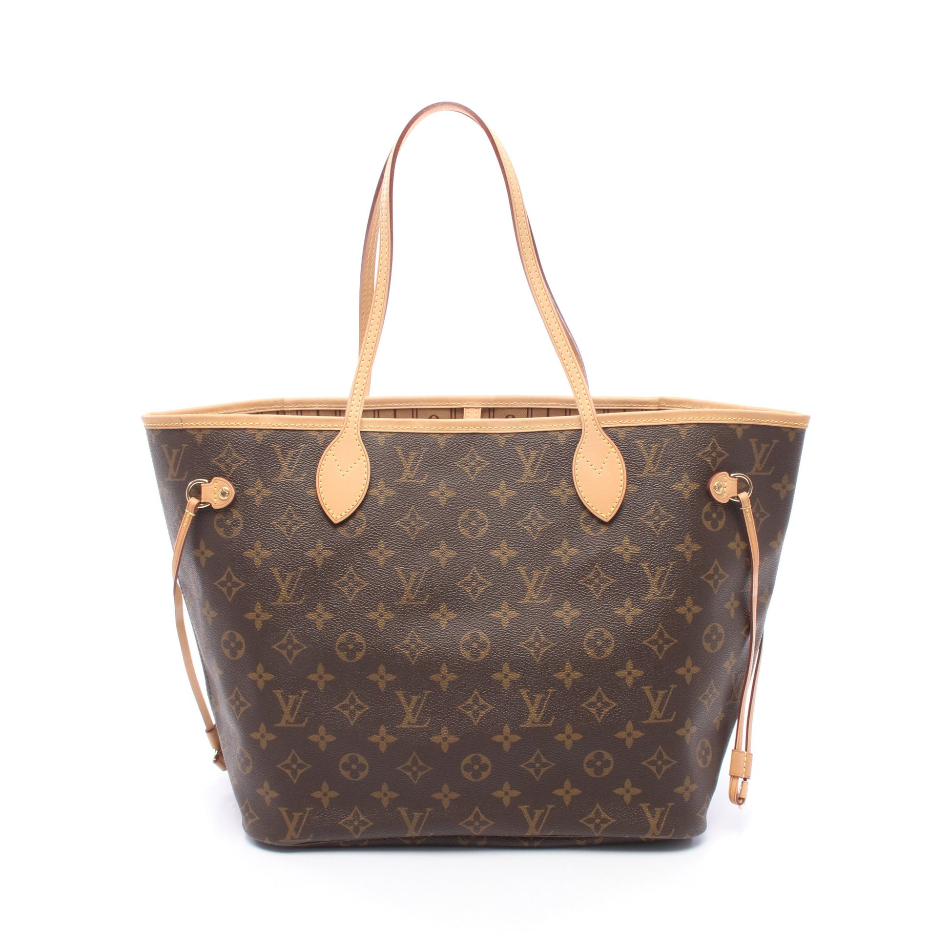 ネヴァーフルMM モノグラム ショルダーバッグ トートバッグ PVC レザー ブラウン ルイヴィトン バッグ LOUIS VUITTON