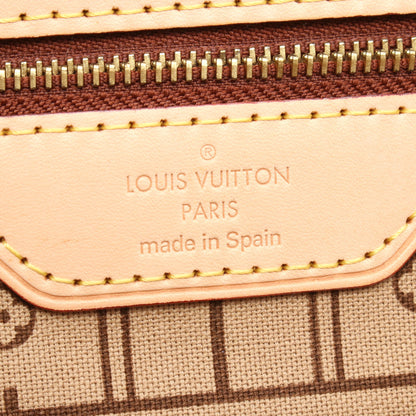 ネヴァーフルMM モノグラム ショルダーバッグ トートバッグ PVC レザー ブラウン ルイヴィトン バッグ LOUIS VUITTON