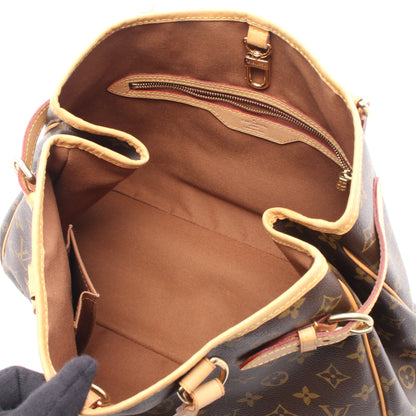 バティニョール オリゾンタル モノグラム ショルダーバッグ PVC レザー ブラウン ルイヴィトン バッグ LOUIS VUITTON