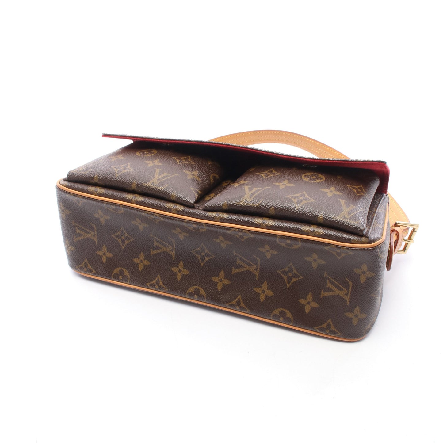 ヴィバシテMM モノグラム ショルダーバッグ PVC レザー ブラウン ルイヴィトン バッグ LOUIS VUITTON