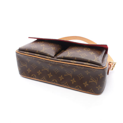 ヴィバシテMM モノグラム ショルダーバッグ PVC レザー ブラウン ルイヴィトン バッグ LOUIS VUITTON