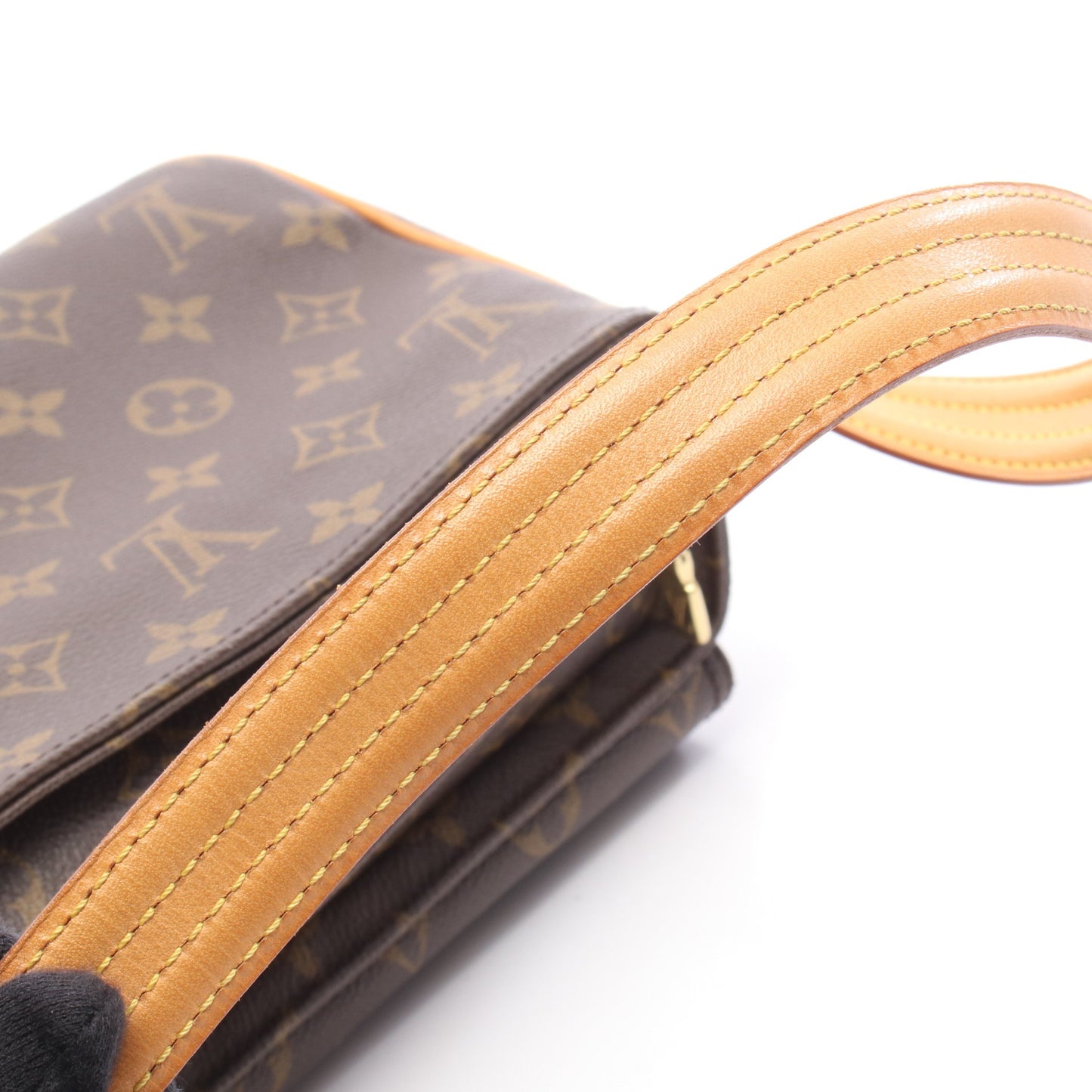 ヴィバシテMM モノグラム ショルダーバッグ PVC レザー ブラウン ルイヴィトン バッグ LOUIS VUITTON