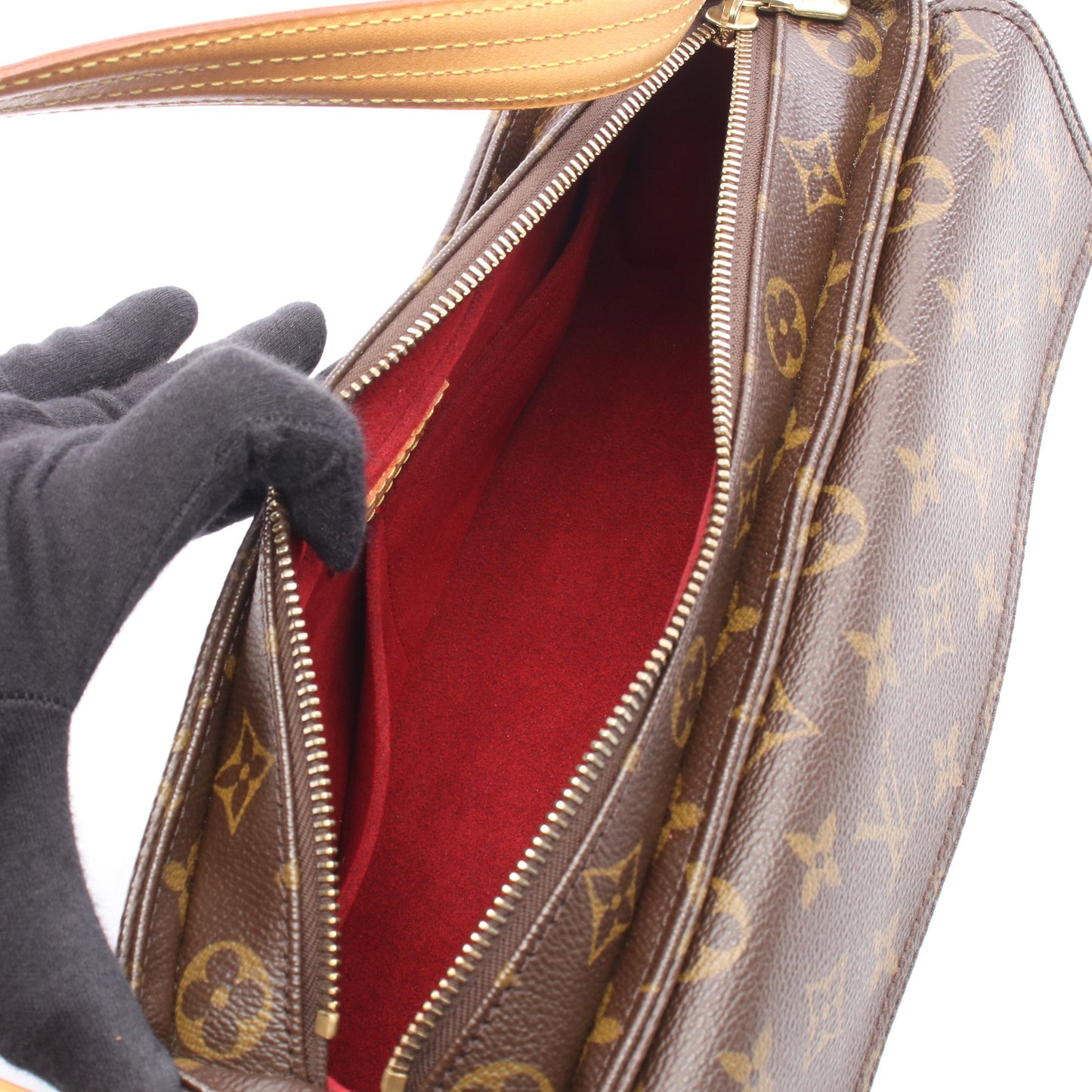 ヴィバシテMM モノグラム ショルダーバッグ PVC レザー ブラウン ルイヴィトン バッグ LOUIS VUITTON