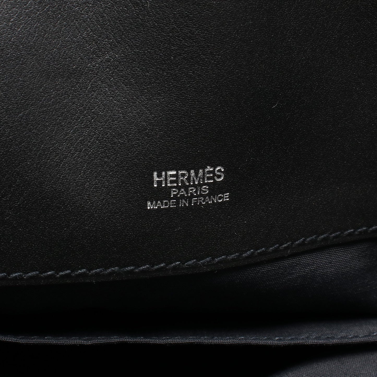 サックイブーPM ハンドバッグ トワルアッシュ ヴォースイフト ブラック シルバー金具 □J刻印 エルメス バッグ HERMES