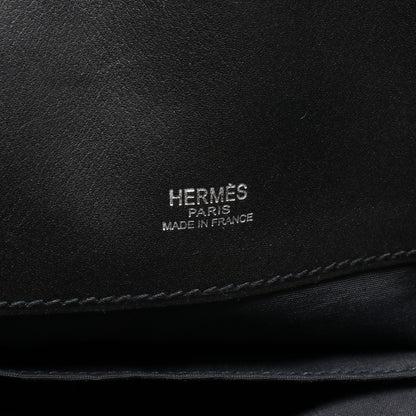 サックイブーPM ハンドバッグ トワルアッシュ ヴォースイフト ブラック シルバー金具 □J刻印 エルメス バッグ HERMES