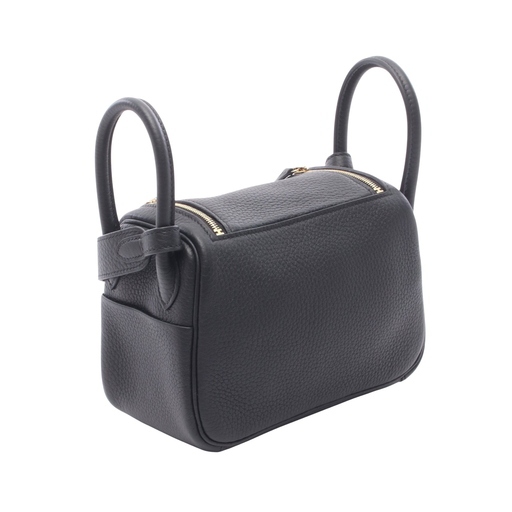 リンディ ミニ ショルダーバッグ トリヨンクレマンス ブラック ゴールド金具 G刻印 エルメス バッグ HERMES