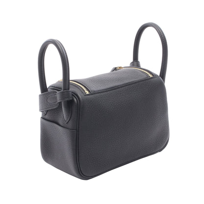 リンディ ミニ ショルダーバッグ トリヨンクレマンス ブラック ゴールド金具 G刻印 エルメス バッグ HERMES