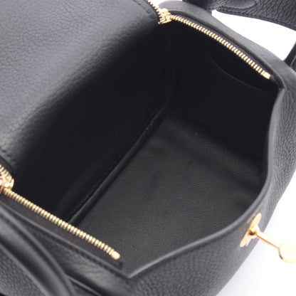 リンディ ミニ ショルダーバッグ トリヨンクレマンス ブラック ゴールド金具 G刻印 エルメス バッグ HERMES
