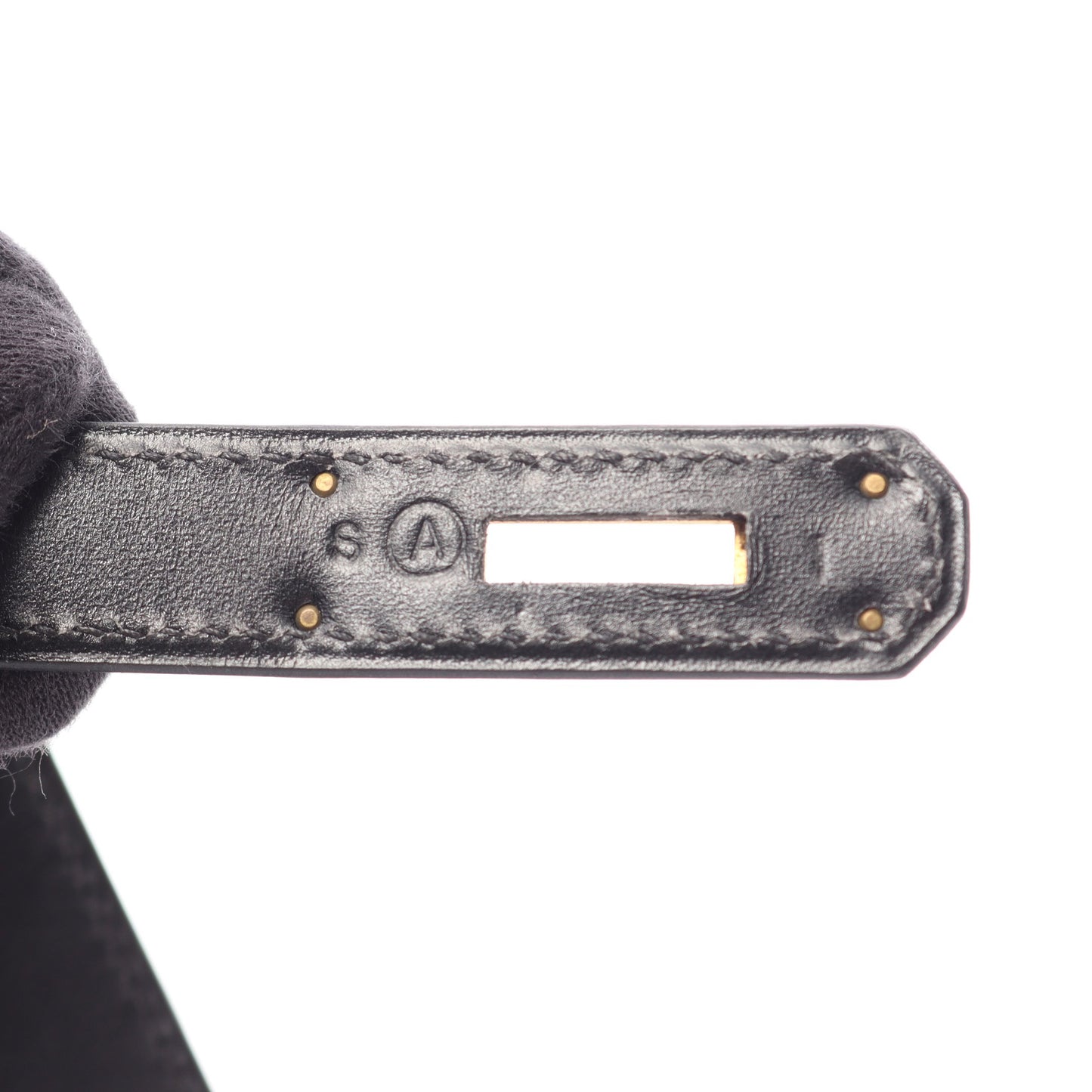 ケリー28 外縫い 2WAY ハンドバッグ ボックスカーフ ブラック ゴールド金具 ○A刻印 エルメス バッグ HERMES