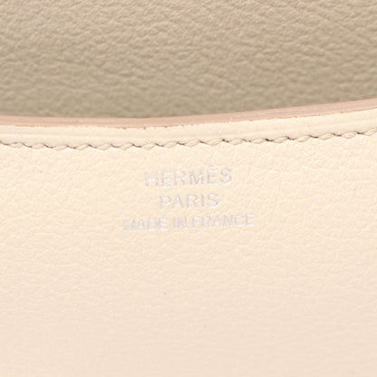コンスタンス3 ミニ ベトン ショルダーバッグ エバーカラー アイボリー シルバー金具 C刻印 エルメス バッグ HERMES