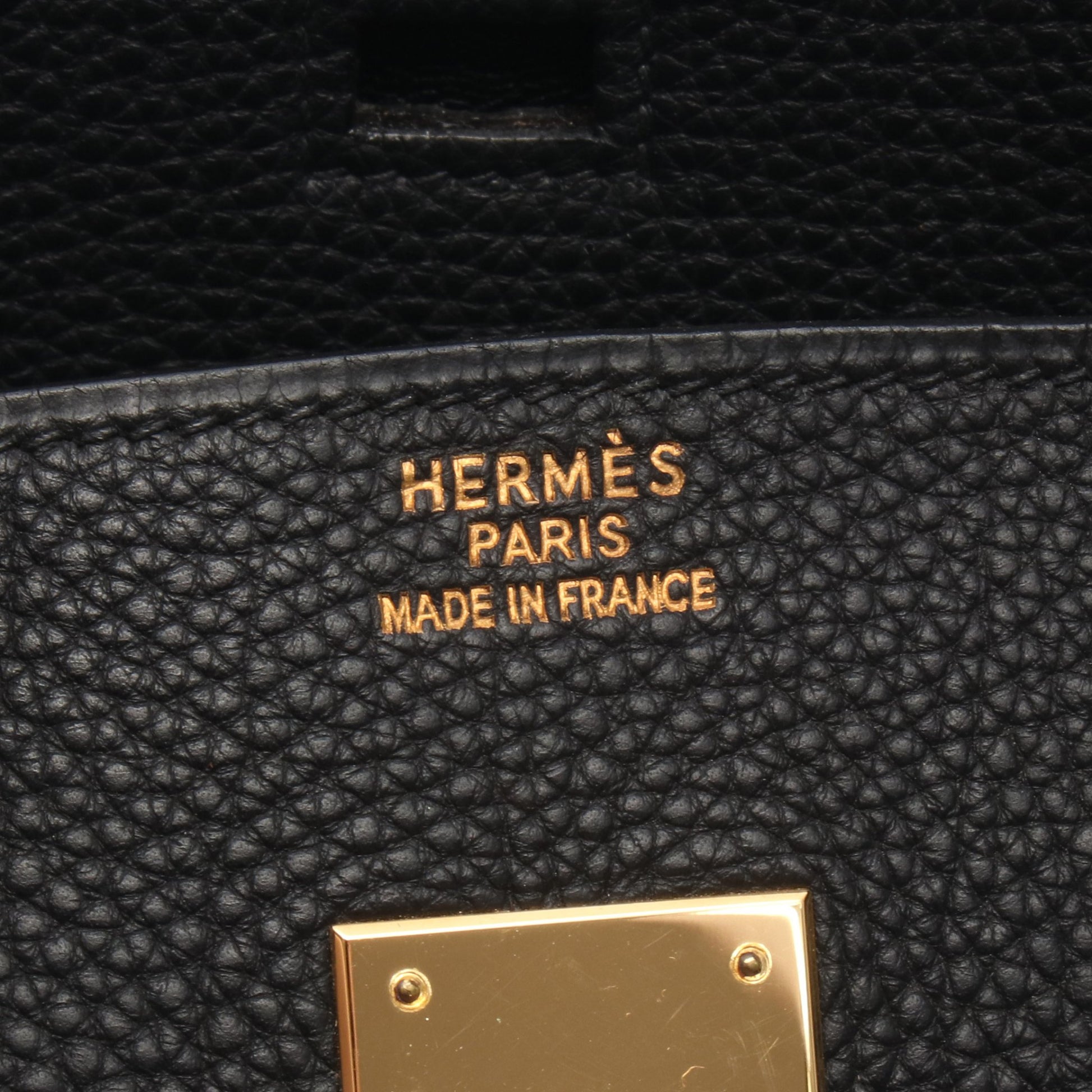 バーキン35 ハンドバッグ トゴ ブラック ゴールド金具 □F刻印 エルメス バッグ HERMES