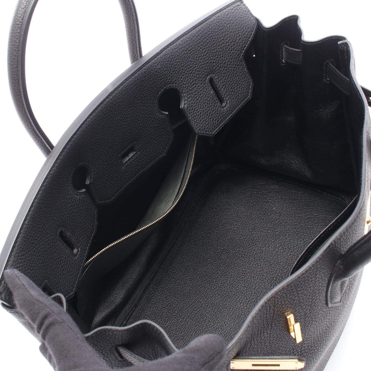 バーキン35 ハンドバッグ トゴ ブラック ゴールド金具 □F刻印 エルメス バッグ HERMES