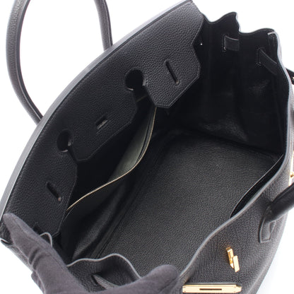 バーキン35 ハンドバッグ トゴ ブラック ゴールド金具 □F刻印 エルメス バッグ HERMES