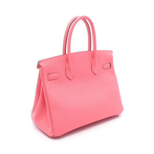 バーキン30 ローズアザレ ハンドバッグ ヴォーエプソン ピンク シルバー金具 Y刻印 エルメス バッグ HERMES