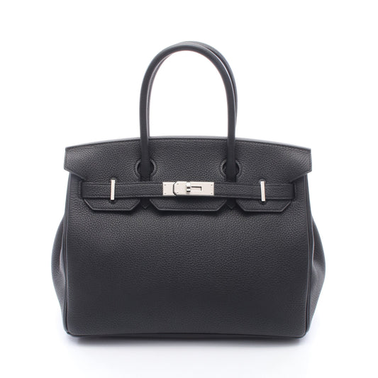 バーキン30 ハンドバッグ トゴ ブラック シルバー金具 G刻印 エルメス バッグ HERMES