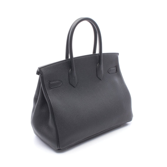 バーキン30 ハンドバッグ トゴ ブラック シルバー金具 G刻印 エルメス バッグ HERMES