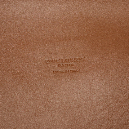 LE 5 A 7 ソフト ラージ ショルダーバッグ レザー ブラウン サンローランパリ バッグ SAINT LAURENT PARIS