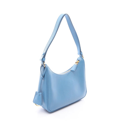 Re-Edition 2005 ミニバッグ ショルダーバッグ サフィアーノレザー ブルー プラダ バッグ PRADA