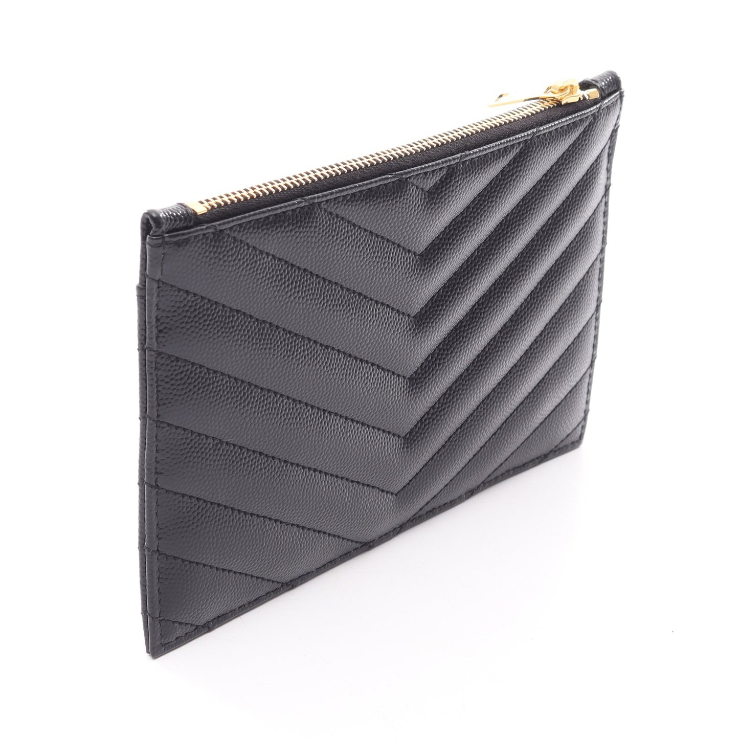 ビルポーチ モノグラム スモール ポーチ レザー ブラック サンローランパリ 財布・小物 SAINT LAURENT PARIS