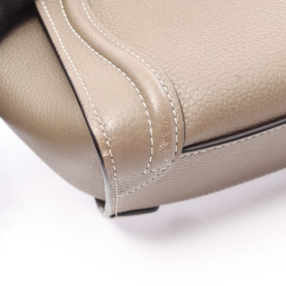 ラゲージ ナノショッパー 2WAY ハンドバッグ レザー グレーブラウン セリーヌ バッグ CELINE