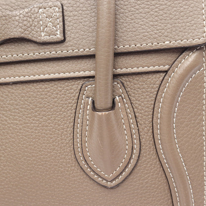 ラゲージ ナノショッパー 2WAY ハンドバッグ レザー グレーブラウン セリーヌ バッグ CELINE