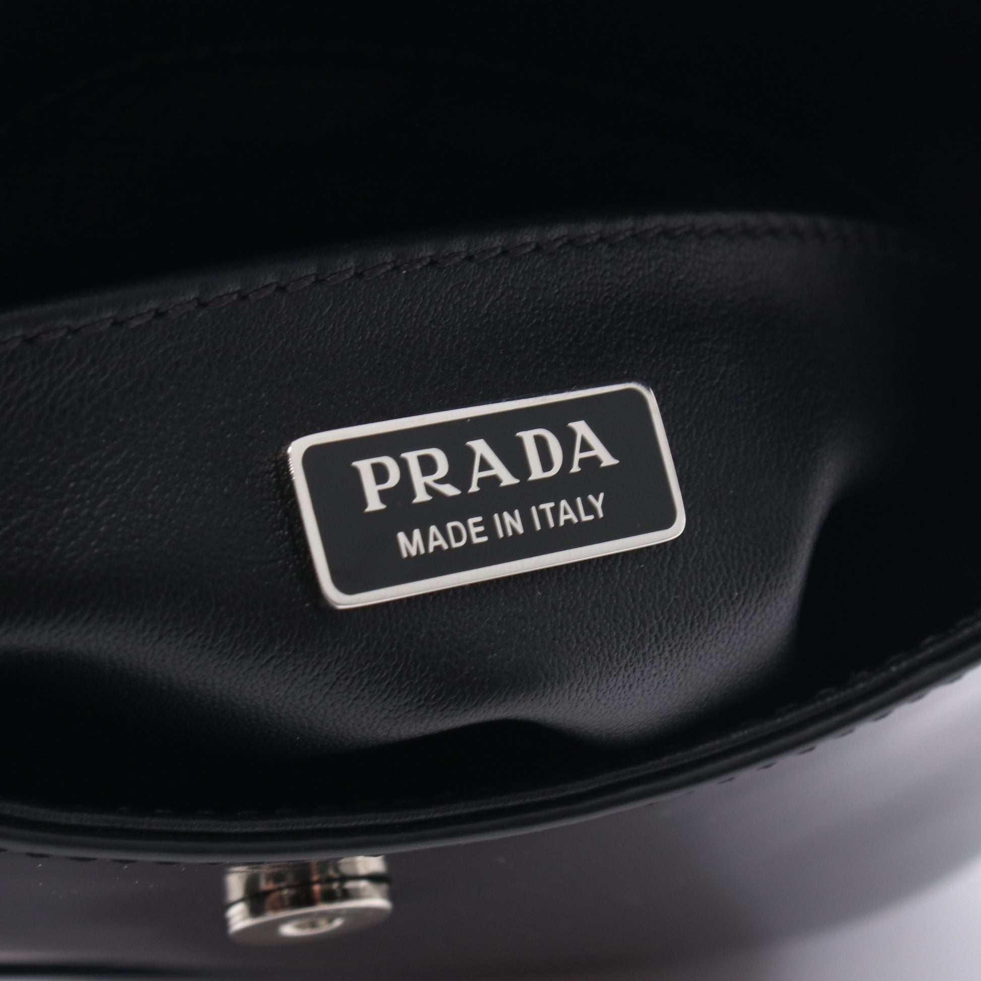 クレオ ミニ ハンドバッグ レザー ブラック プラダ バッグ PRADA
