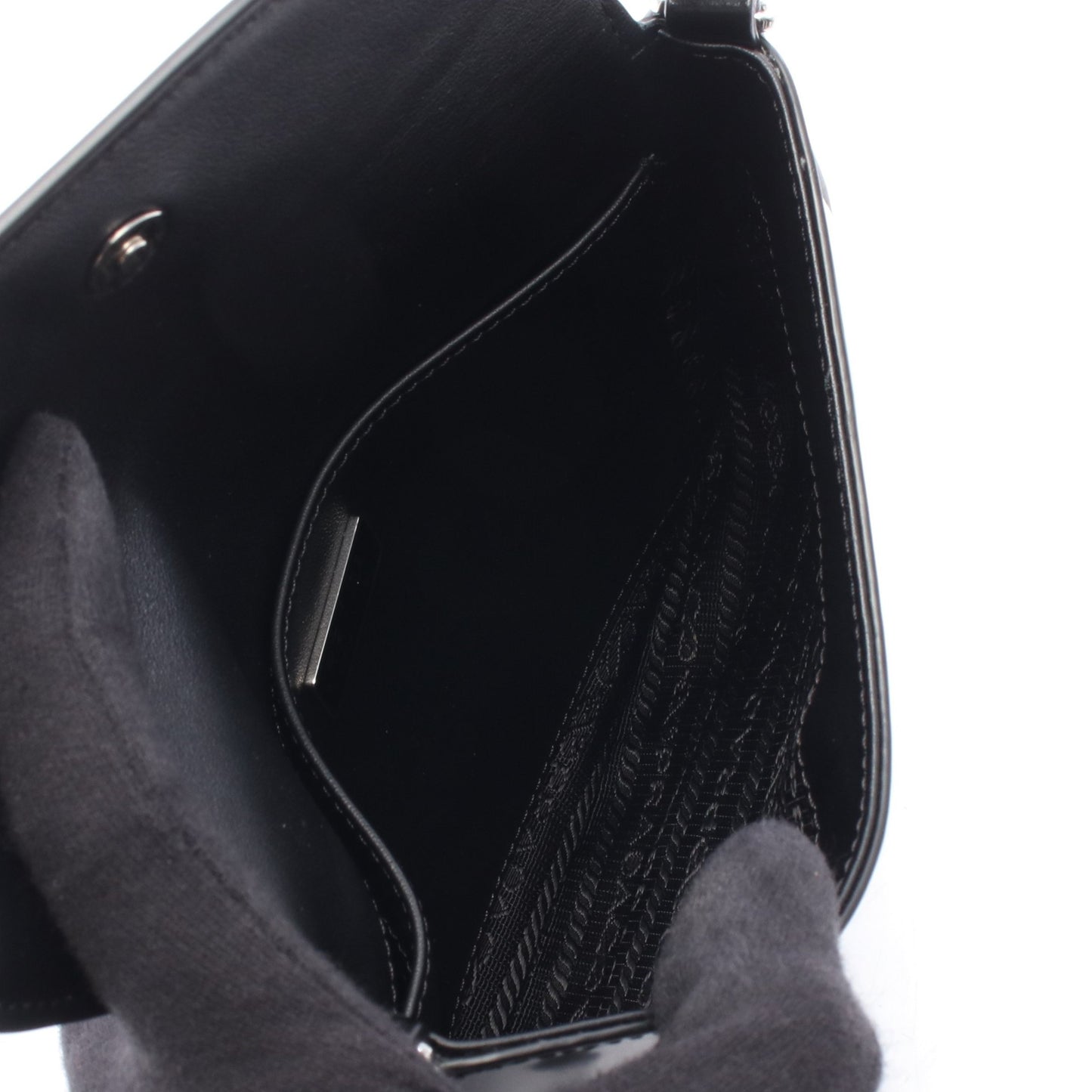 クレオ ミニ ハンドバッグ レザー ブラック プラダ バッグ PRADA