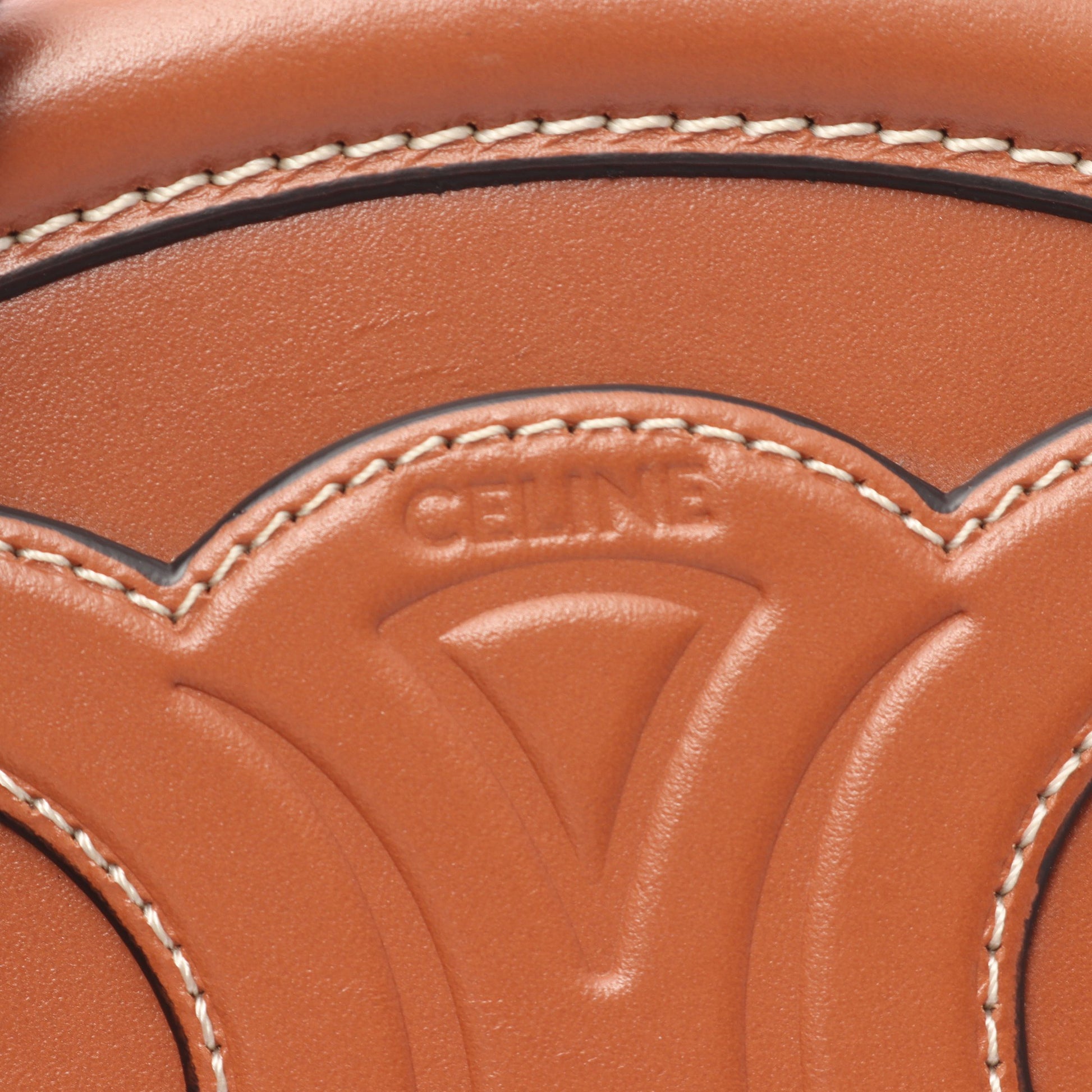 トリオンフ オバールパース キュイル ショルダーバッグ レザー ブラウン セリーヌ バッグ CELINE