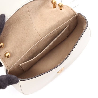 カモン スモール ショルダーバッグ レザー ホワイト フェンディ バッグ FENDI