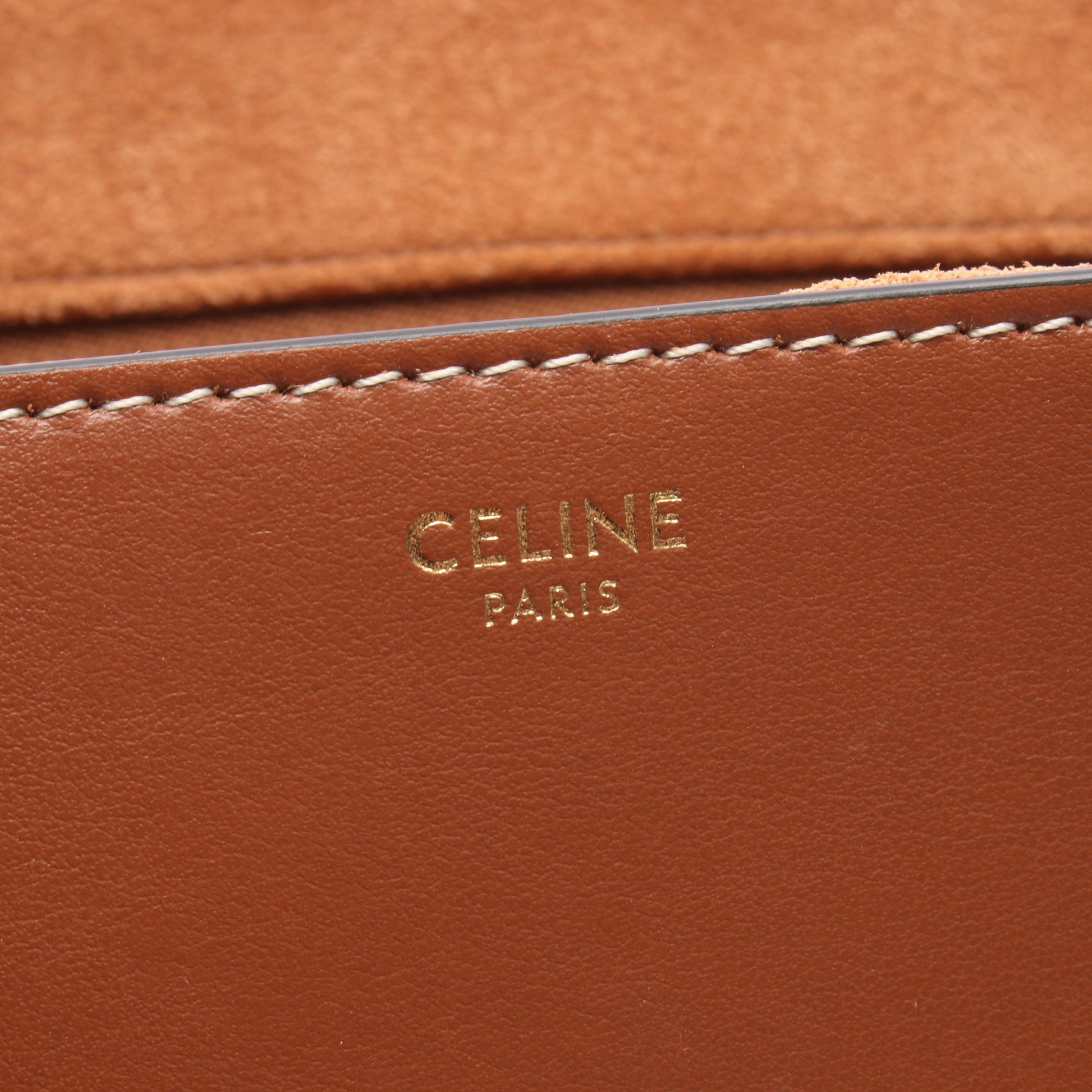 ティーンソフト16 ショルダーバッグ レザー ブラウン セリーヌ バッグ CELINE