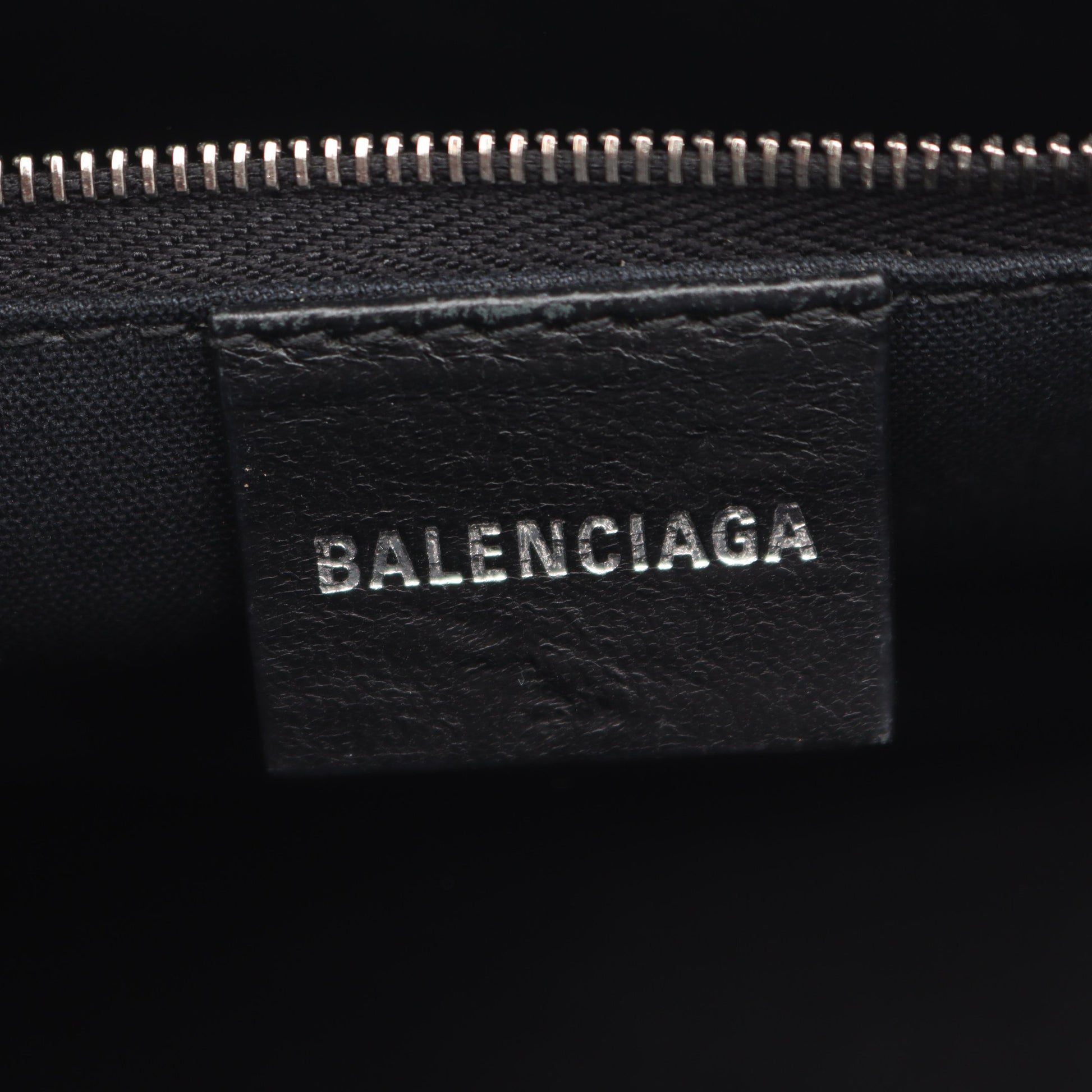シグネチャー スモール ショッパー 2WAY ハンドバッグ PVC ブラック グレー バレンシアガ バッグ BALENCIAGA