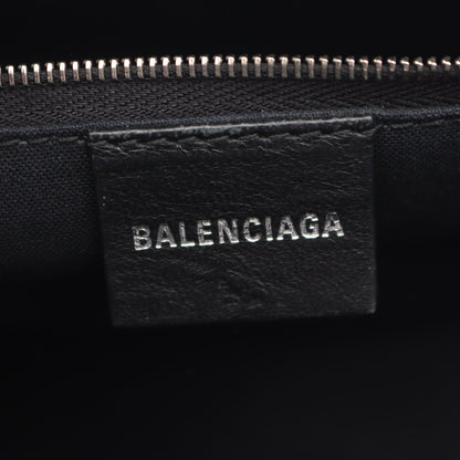 シグネチャー スモール ショッパー 2WAY ハンドバッグ PVC ブラック グレー バレンシアガ バッグ BALENCIAGA