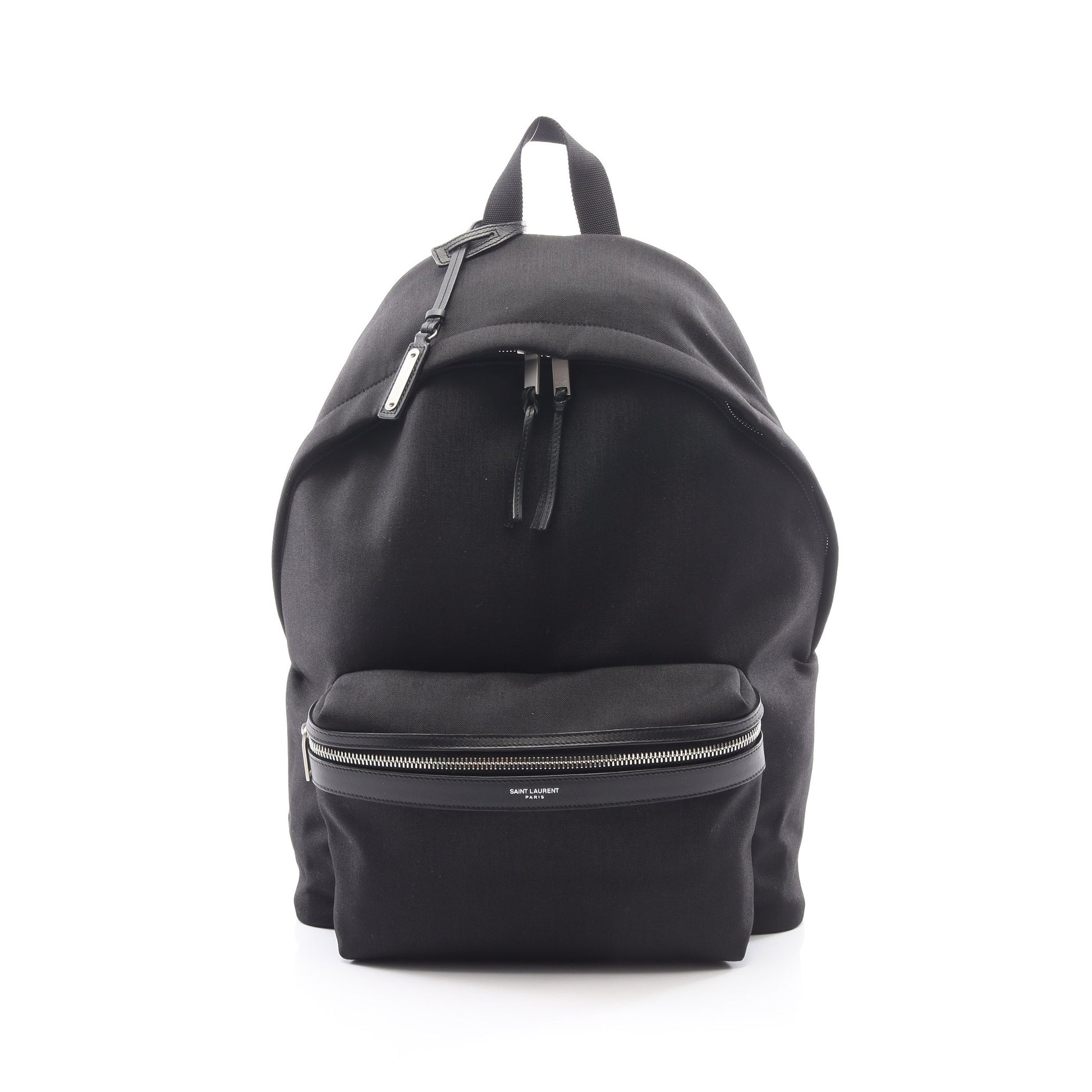 シティ バックパック リュックサック キャンバス レザー ブラック サンローランパリ バッグ SAINT LAURENT PARIS