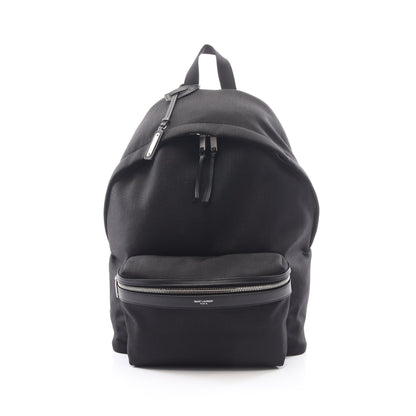 シティ バックパック リュックサック キャンバス レザー ブラック サンローランパリ バッグ SAINT LAURENT PARIS