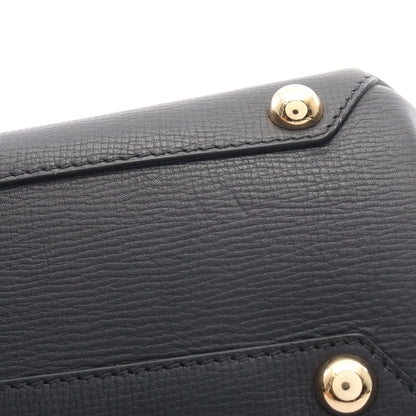 スモールバナー 2WAY ハンドバッグ レザー キャンバス ブラック ライトブラウン マルチカラー バーバリー バッグ BURBERRY