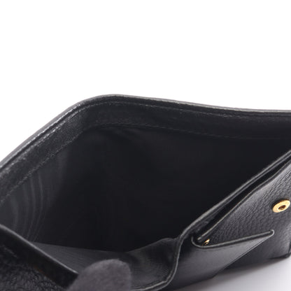 二つ折り財布 レザー ブラック プラダ 財布・小物 PRADA