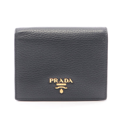 二つ折り財布 レザー ブラック プラダ 財布・小物 PRADA