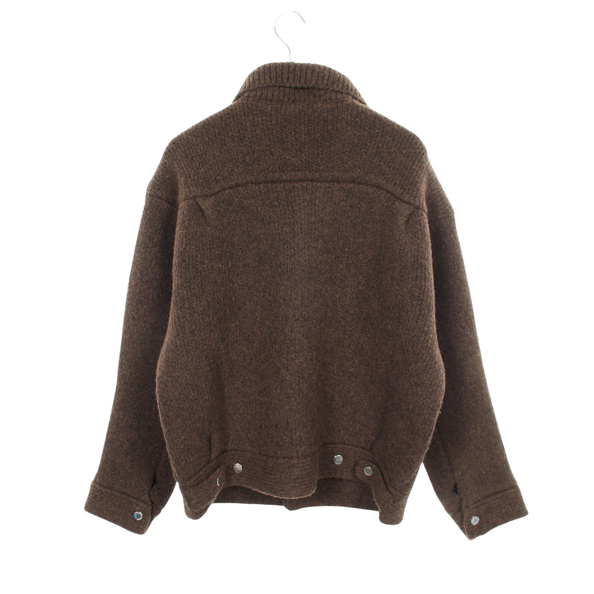 ニット ジャケット ウール ダークブラウン ンニット アウター NKNIT
