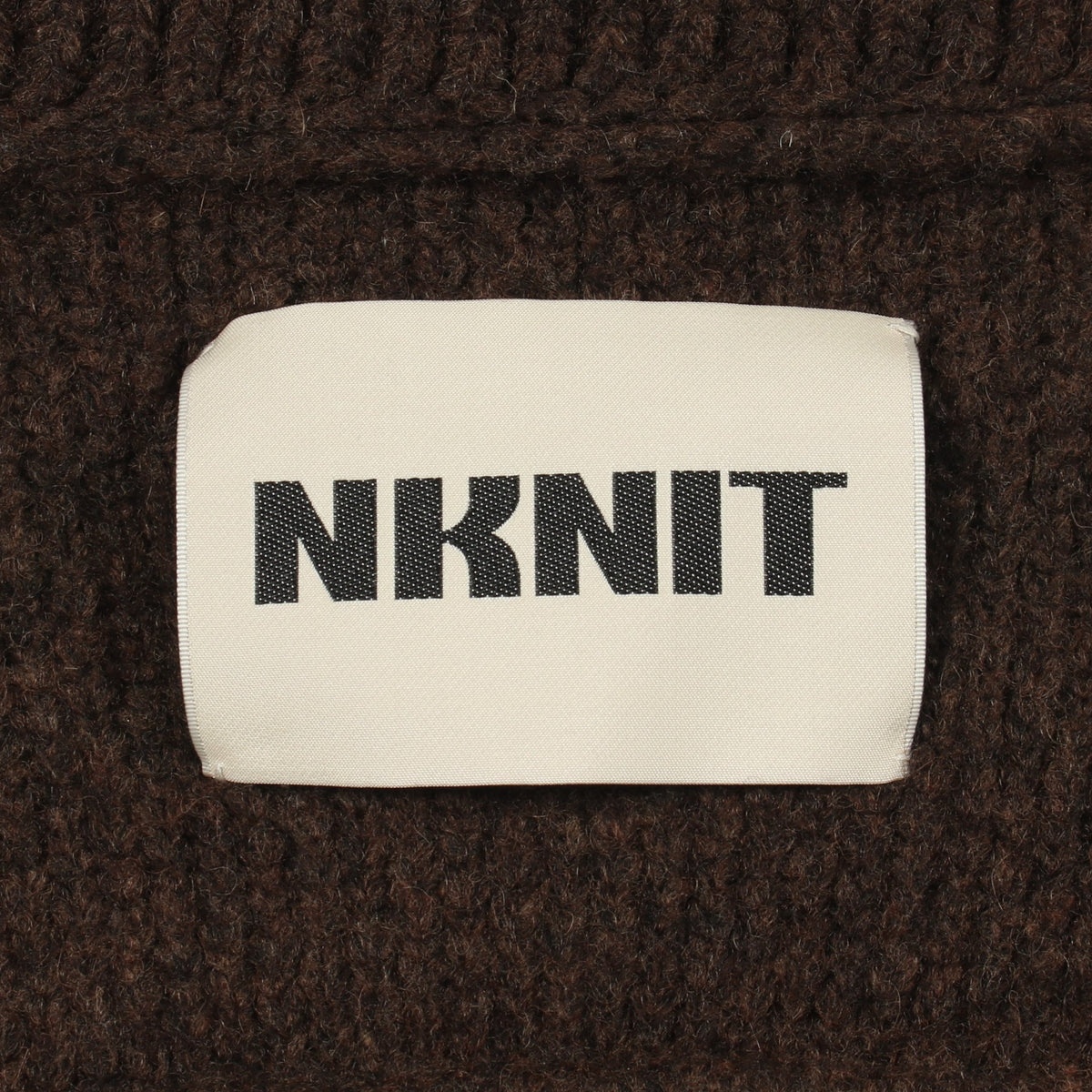 ニット ジャケット ウール ダークブラウン ンニット アウター NKNIT